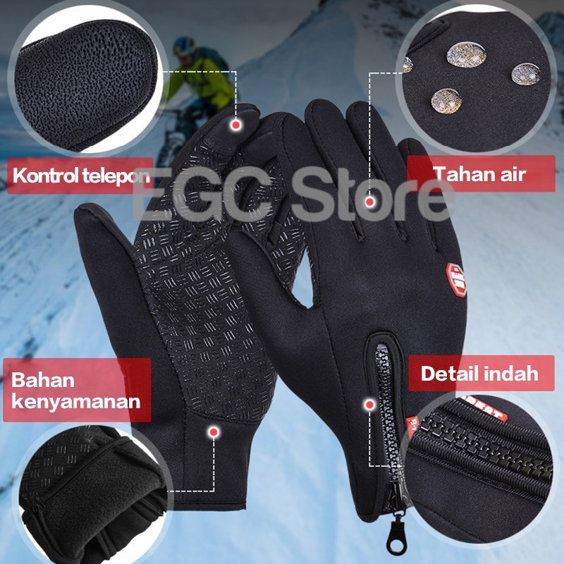 Sarung Tangan Motor dan Sepedah / Sarung Tangan Touchscreen / ST Motor / ST Sepedah - 3-516