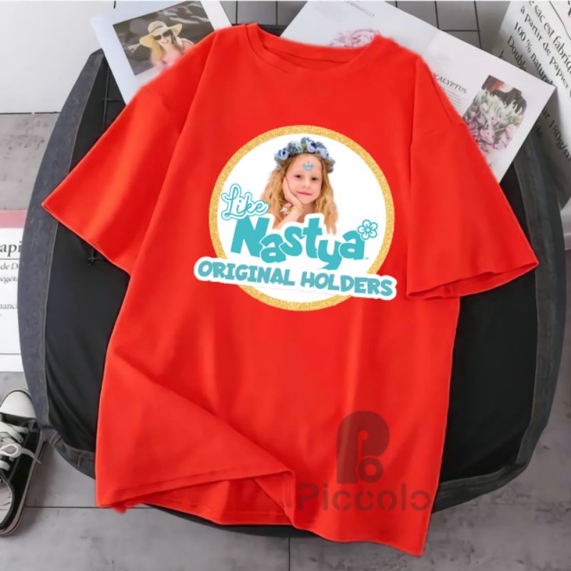 baju kaos anak nastya youtuber bahan premium