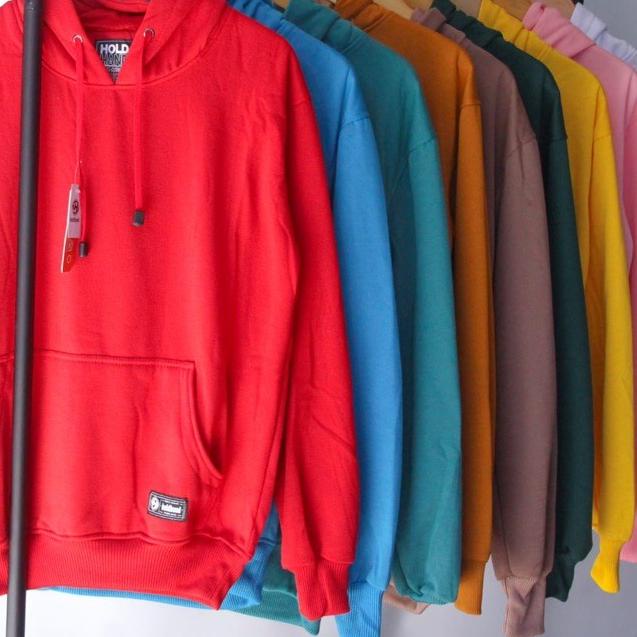 ☺ Sweater Hoodie POLOS Label | Banyak Warna | Kualitas Distro | Switer Tebal ( Bisa ) ✯