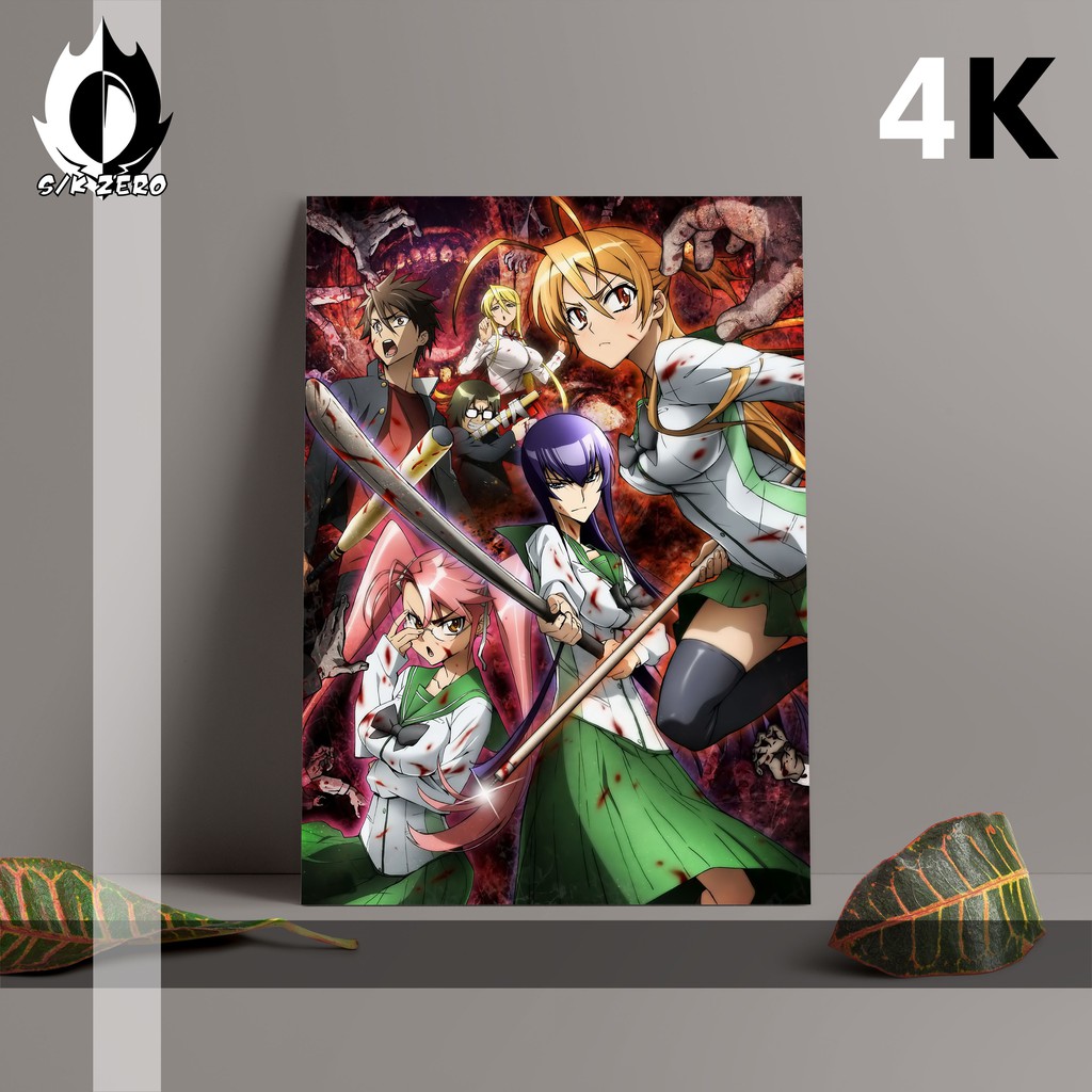 

Poster size A3 Anime Paling Lengkap - High School of The Dead (4K)