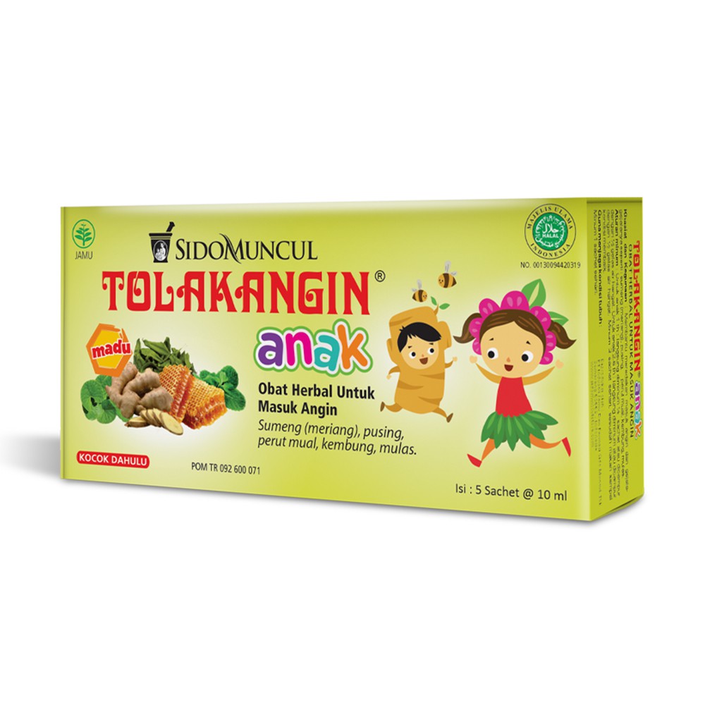 Tolak Angin Anak Cair Dus 3x5's Herbal- Masuk Angin Daya Tahan Tubuh