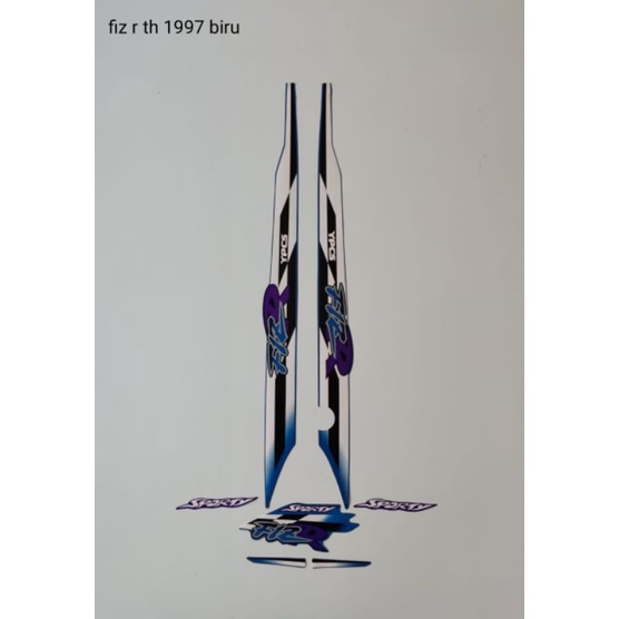 STRIPING MOTOR FIZ R TAHUN 1997 BIRU