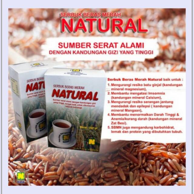 

Serbuk Beras Merah Natural Nasa ( SBMN) 250 Gr