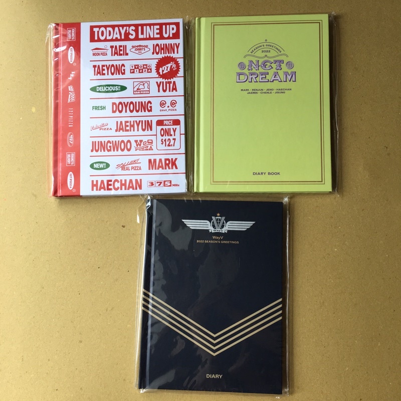 [ Bookedk ] Hard cover diary nct dream nct 127 wayv Season greetings SG set 2022 new year official m