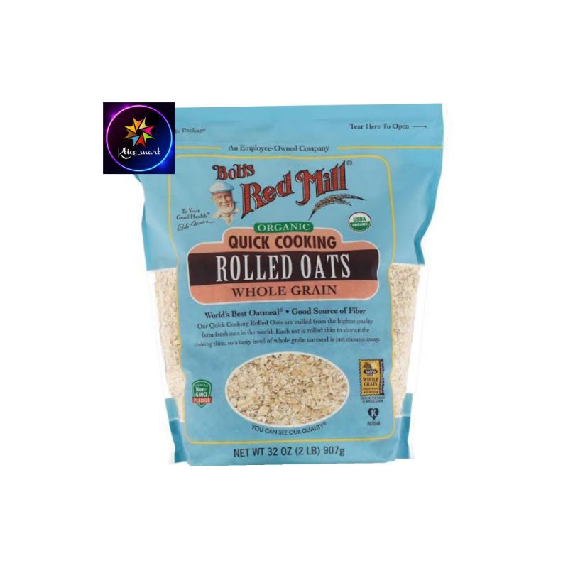 

Bob's Red Mill Organic Quick Cooking Rolled Oat 907g/Import