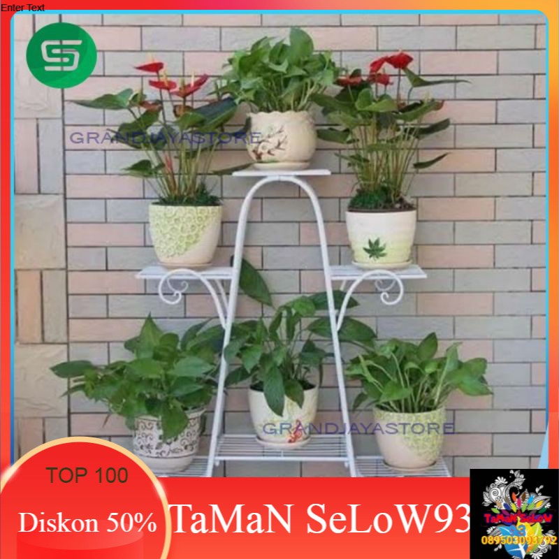 standing pot/rak bunga susun 6 besi
