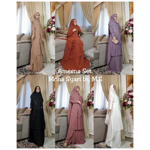 Ameena One set Syari By Mona Syari