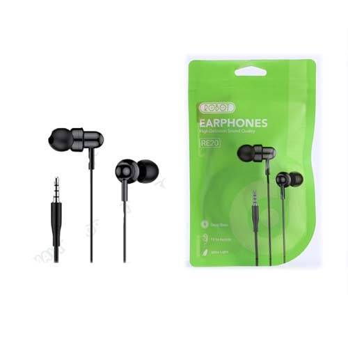 Earphone Robot RE20 Wired Headset Bass Android Original