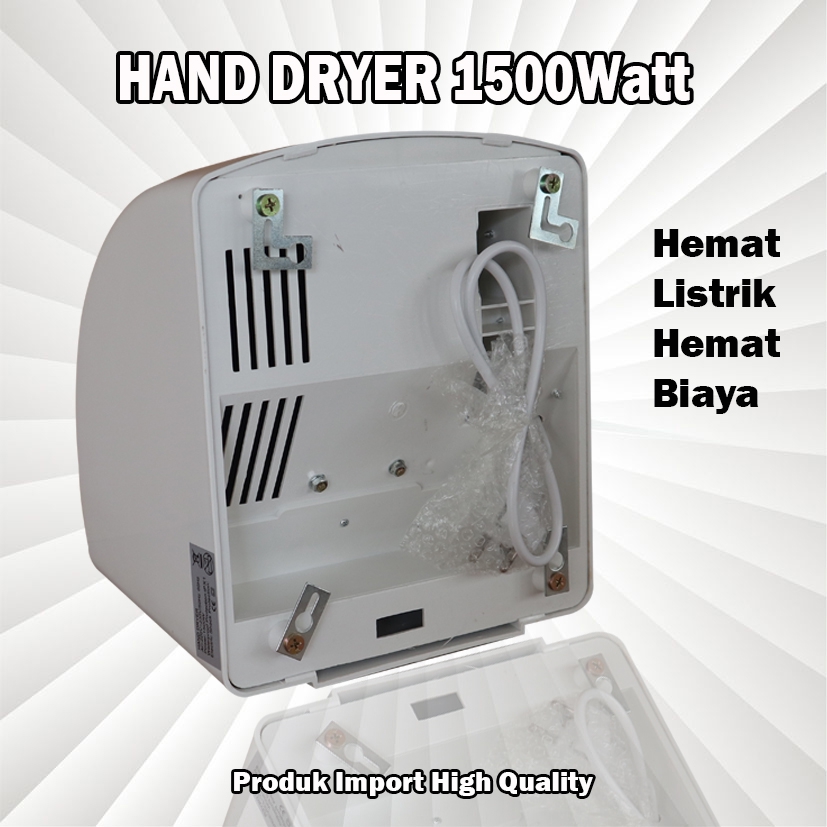 Hand Dryer 1500Watt / Pengering Tangan Otomatis / Automatic Hand Dryer 1500Watt