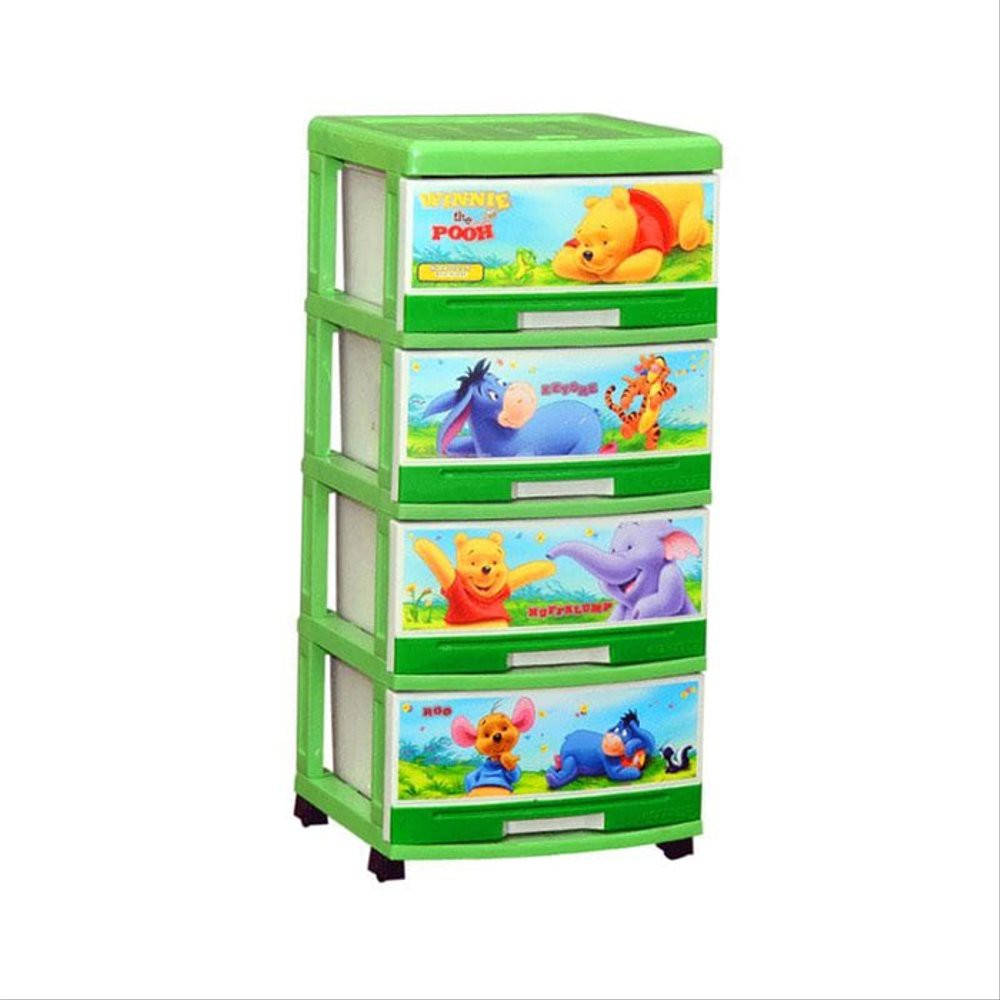  Lemari  Laci Plastik  Napolly  Susun 4  Winnie The Pooh SFC2 
