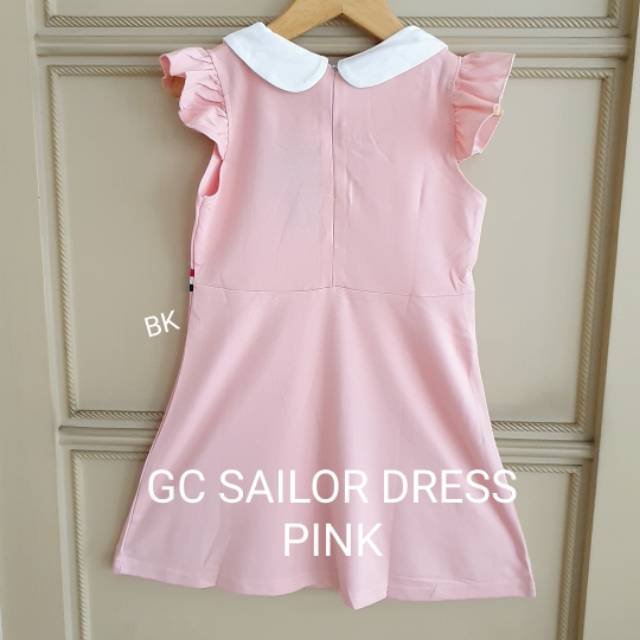 DRESS ANAK PEREMPUAN IMPORT BAHAN TEBAL / DRES CASUAL BRANDED MERAH PINK NAVY