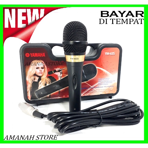 MIC KABEL YAMAHA microphone legendaris vocal condensor-YM- 63 s