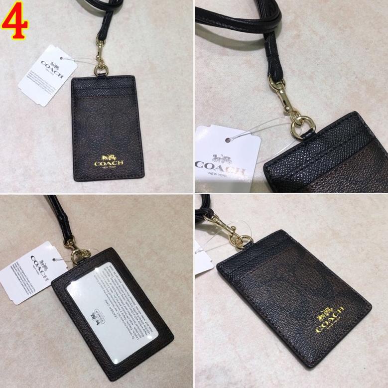 

[PRODUK GMH] card holder / Coach F65573 original/ Kartu kerja /tag / lanyard/ name tag holder/ID Card holder 0BL