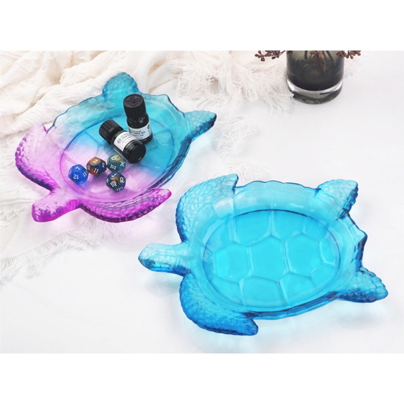 Siy Serving Board Plate Tray Cetakan Resin Untuk Turtle Shaped Fruit Tray DIY Cetakan Kacang Makanan Ringan Tray Organizer Box Dish Silicon