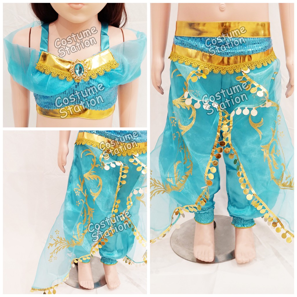 Kostum Princess Jasmine / Costume Aladdin Disney anak perempuan cewe