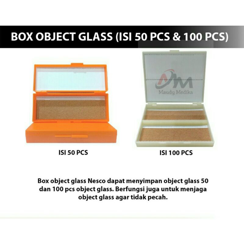 Box Object Glass isi 50  Box Object Glass isi 100