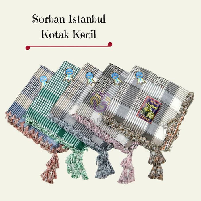 Sorban Arab Istanbul/Surban Sorban Haji/Sorban Tenun/Oleh Oleh Haji