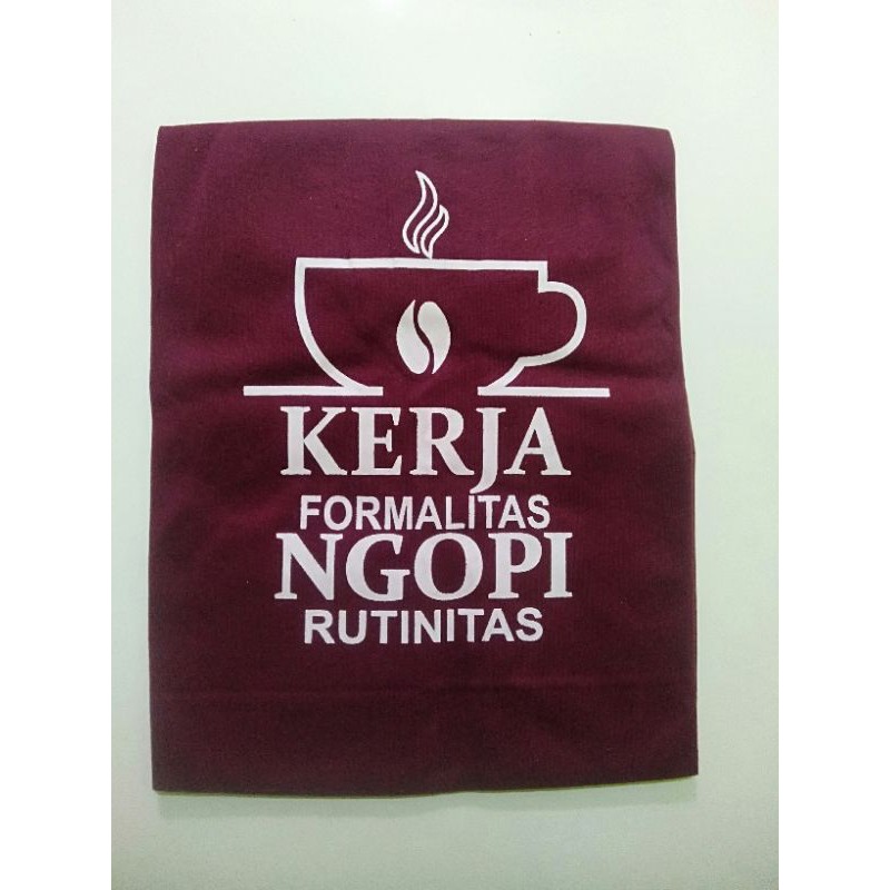 KAOS KERJA FORMALITAS NGOPI RUTINITAS | KAOS TUKANG NGOPI