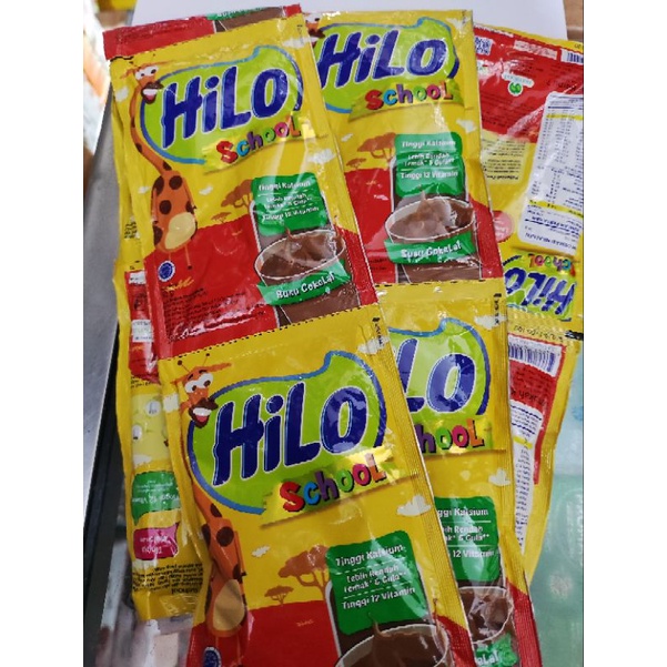 Susu HILO School Coklat Sachet (renceng)