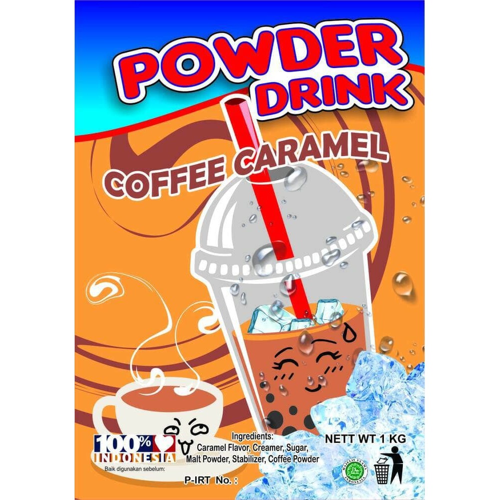 

Coffee Caramel Powder - Bubuk Minuman Bubble Drinks 1kg Kualitas Cafe