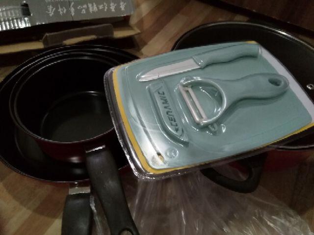 Panci Set 3 In 1 Anti Lengket / Panci Dan Wajan Penggorengan / High Quality / Cod