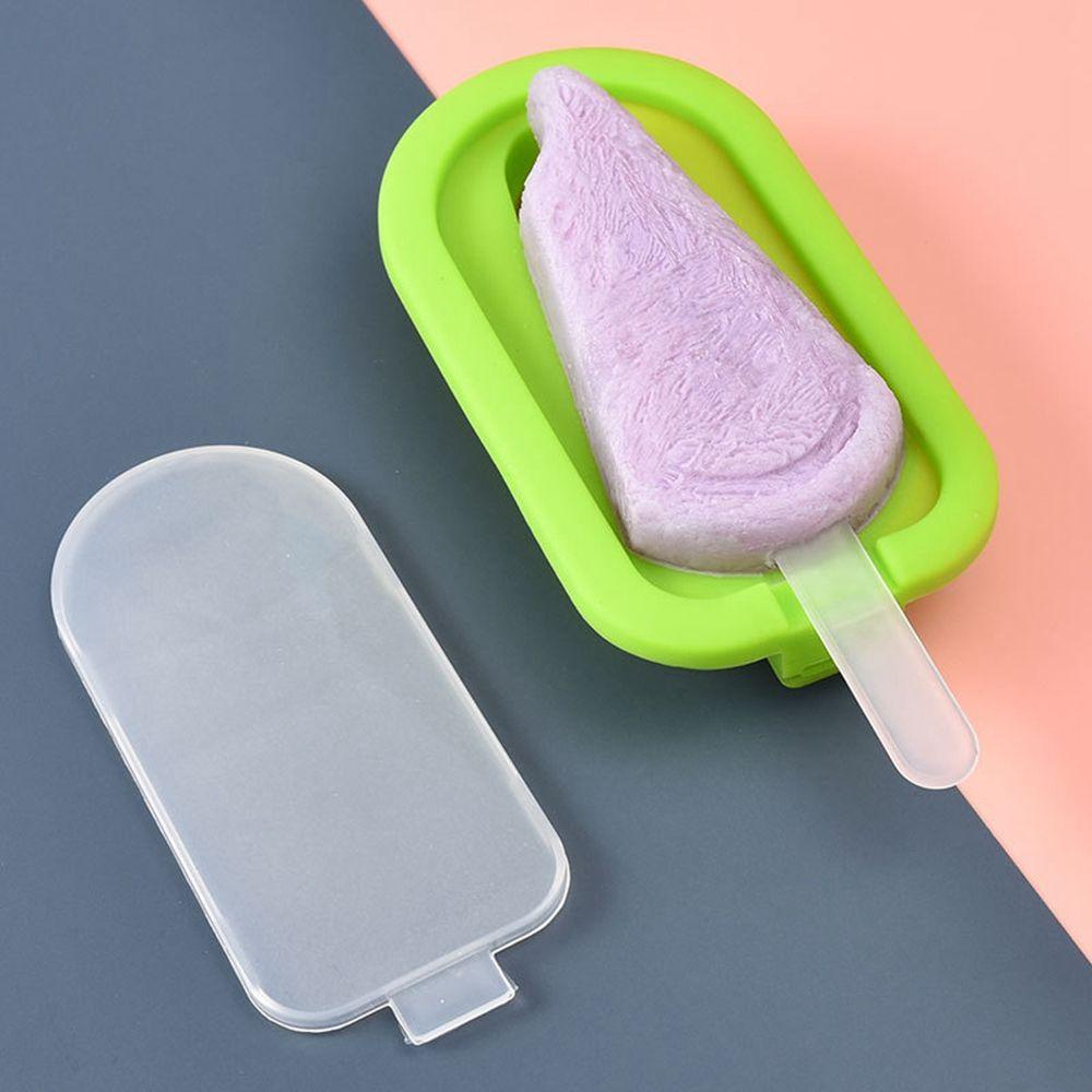 [Elegan] Cetakan Es Krim Silikon Nanas Dengan Tutup Dan Stik Gadget Dapur Buah Ice Pop Maker