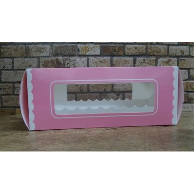 

DUS KUE CAKE BOX GIFTBOX 25x12x10CM PINK SPECIAL DESIGN ISI 10 PCS