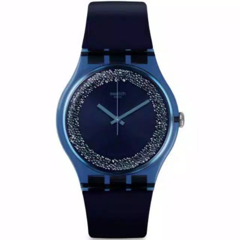 Jam tangan Swatch original analog SUON134 swatch BLUESPARKLES