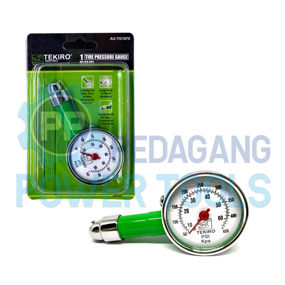 TEKIRO ALAT UKUR TEKANAN ANGIN BAN LONCENG TIRE PRESSURE GAUGE TG1670