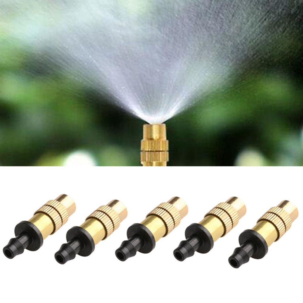 Rebuy Misting Nozzle Air Adjustable Semprotan Benang Irigasi Rumput Kuningan