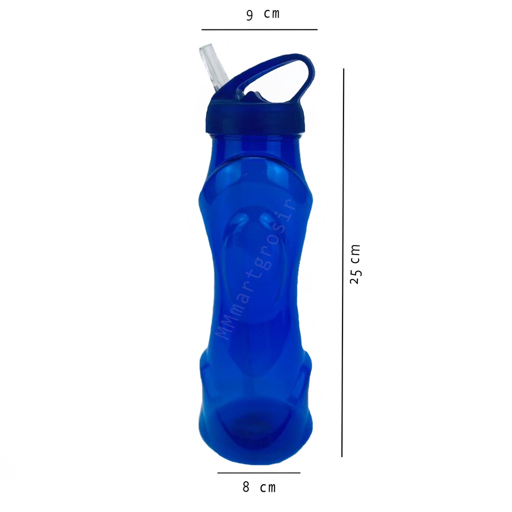 Botol Minum Sedot/Botol minum tutup flip/Botol minum /jx-601/warna Biru/600ml
