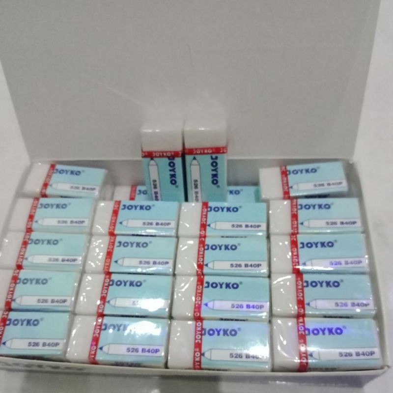 (ISI 40PCS) PENGHAPUS PENSIL JOYKO 1 PAK PENGHAPUS PENSIL JOYKO MURAH