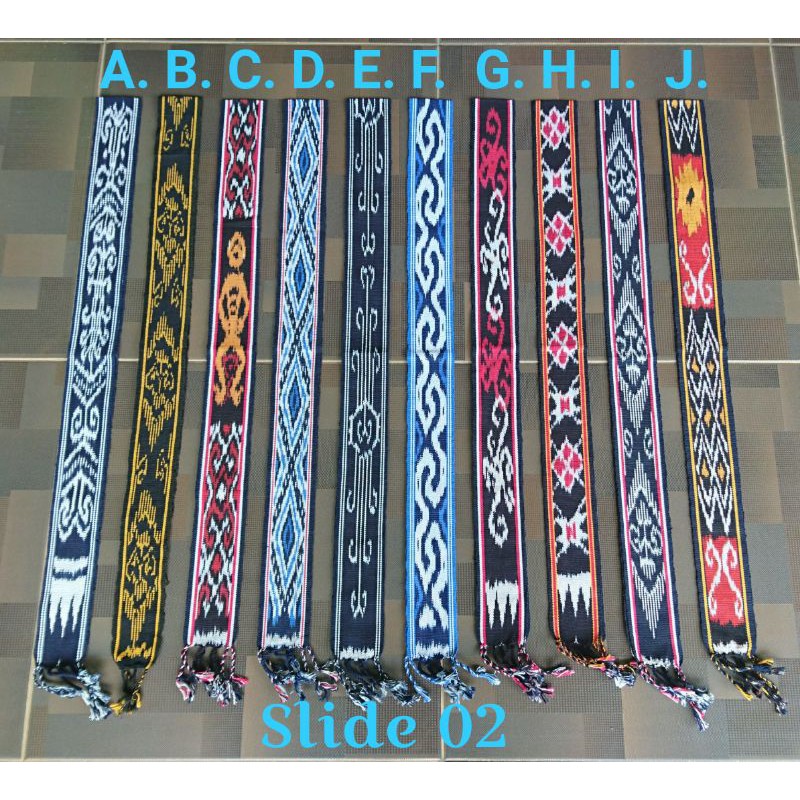Tenun  ikat kepala etnik 2.2