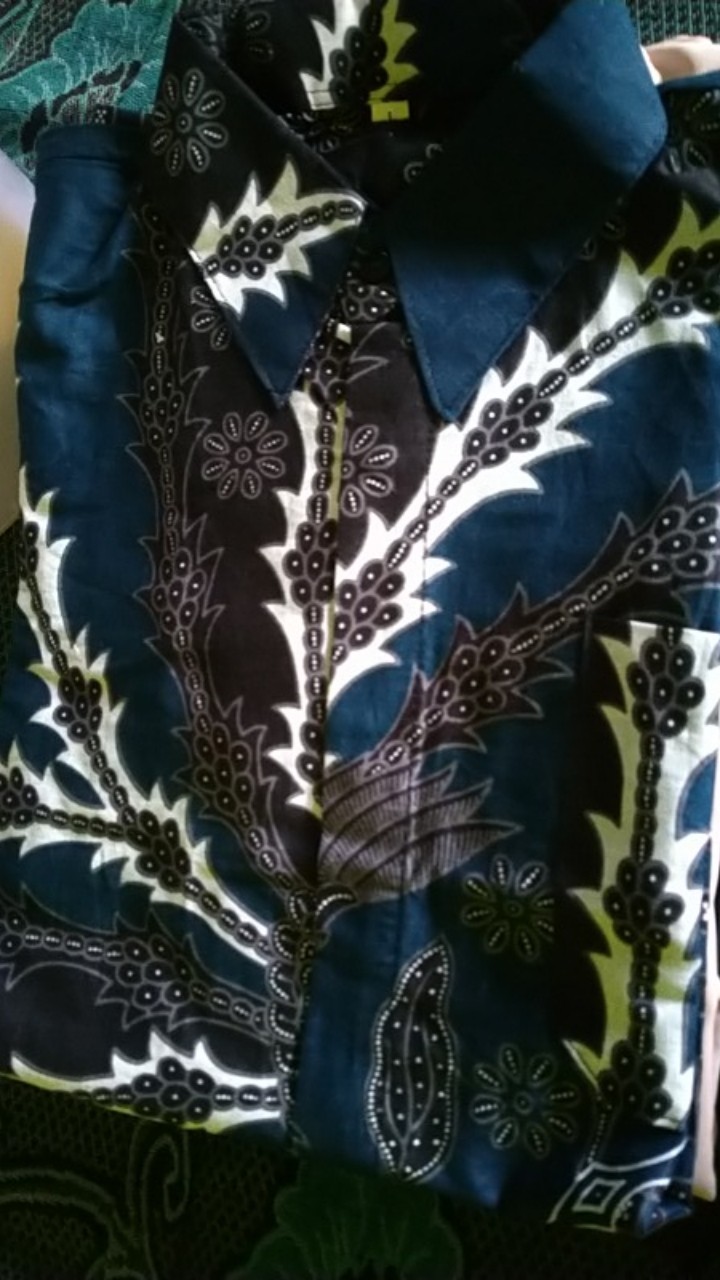 Size M L Xl Xxl Bswart Batik Hrb026 Kenongo Hem Pendek Padi Pekalongan M L Xl Xxl