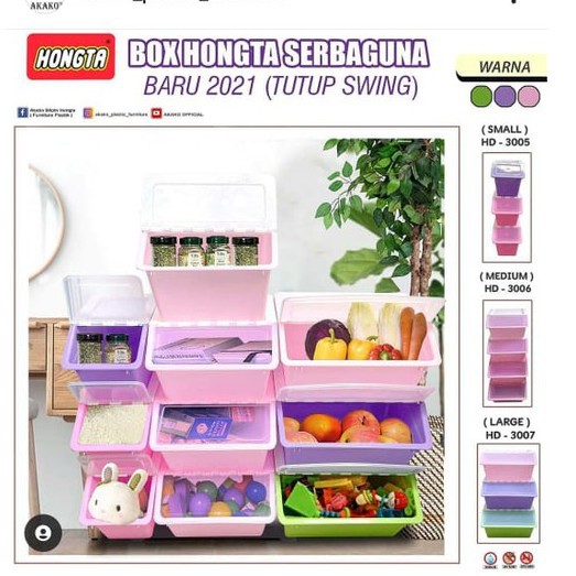 Storage Box Hongta Swing RICE BOX / Tempat Beras / Slide ( GRATIS ONGKIR )