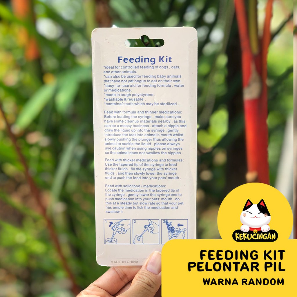 Feeding Kit Alat Bantu Pelontar Obat Pil Untuk Kucing Anjing