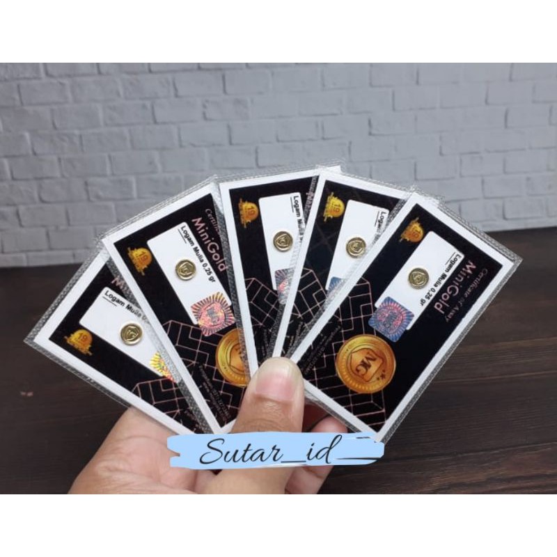 MINIGOLD 0,25GRAM WHITE SERIES || EMAS MURNI 24K KOIN EMAS