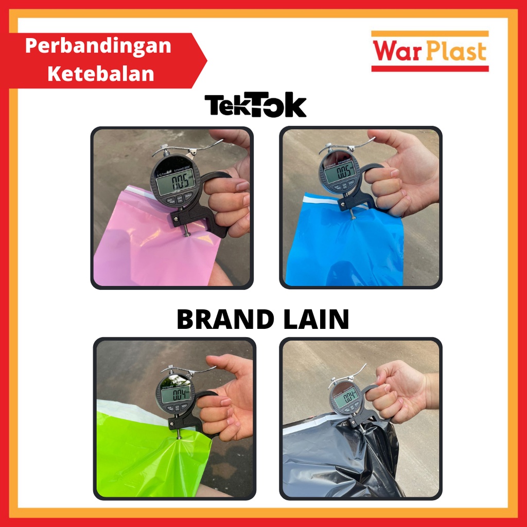 Plastik Polymailer Amplop Plastik Packing TekTok isi 100 - Hijau