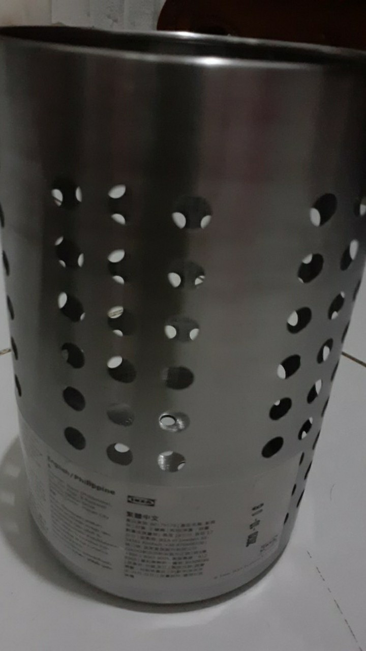 0rdn1ng Tempat Peralatan Dapur, Stainless Steel, 18 Cm