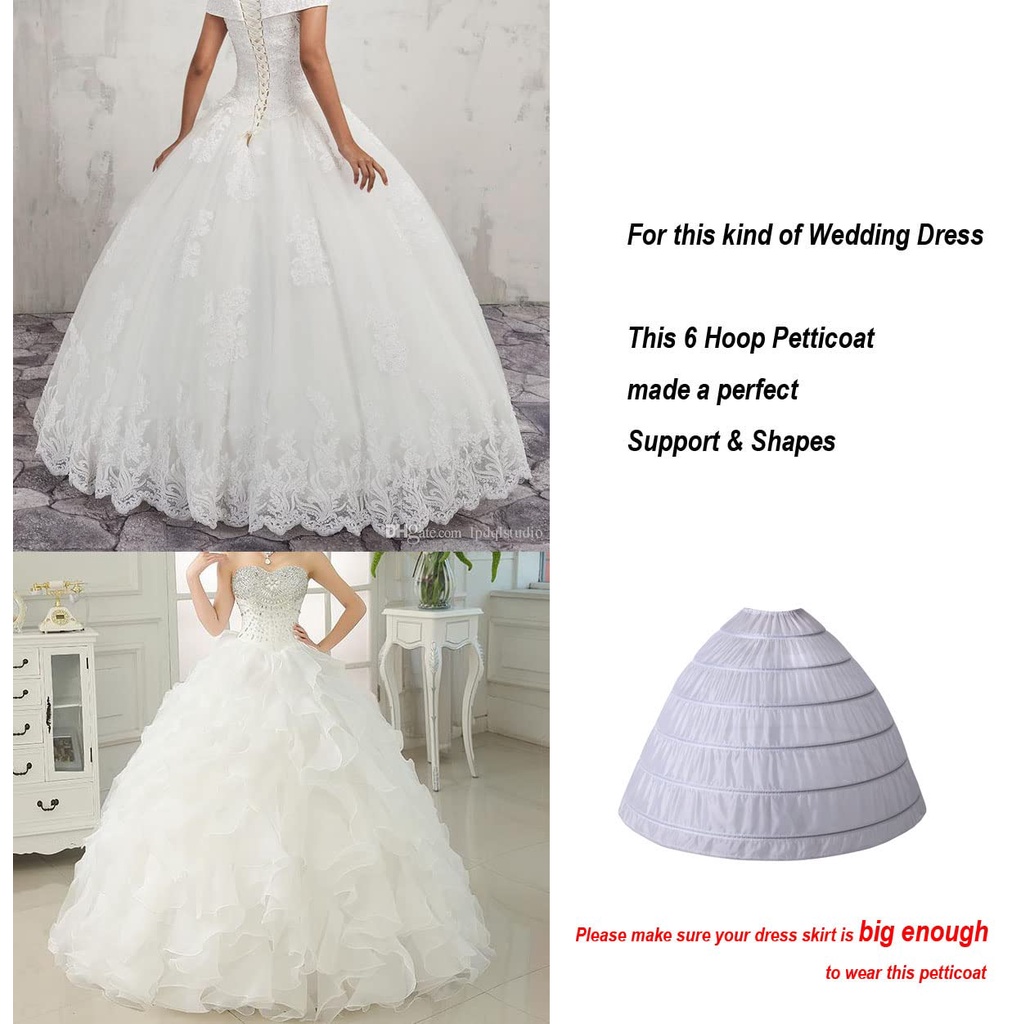 Gaun Kebaya Pengantin ​Petikot Peticoat 3kawat 6kawat Petticoat Dress Lolita Petikut Gaun Pengantin