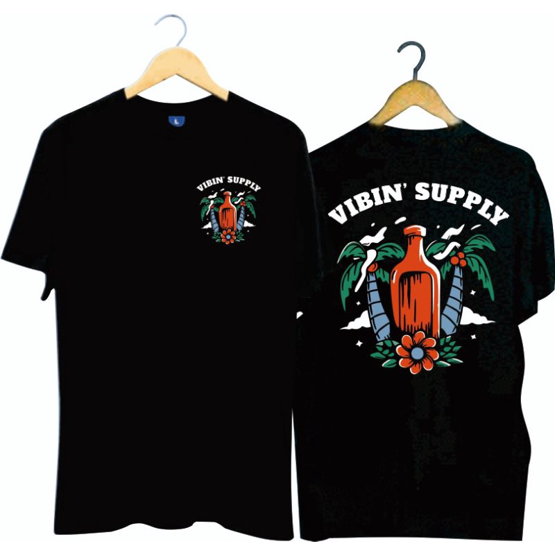T-SHIRT VIBIN SUPPLY / ATASAN KEREN / BAJU DISTRO PRIA WANITA