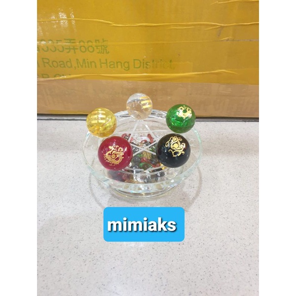 Bola Kristal Feng shui 5 Elemen/Hong sui 5 penjuru