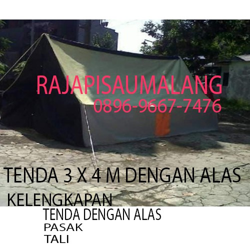 Tenda Pramuka 3x4 M Dengan Alas Bahan Terpal Tebal