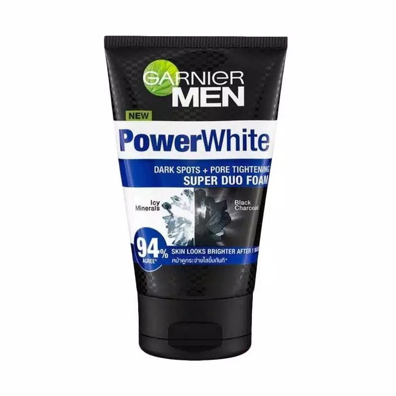 garnier power white duo foam 100ml men