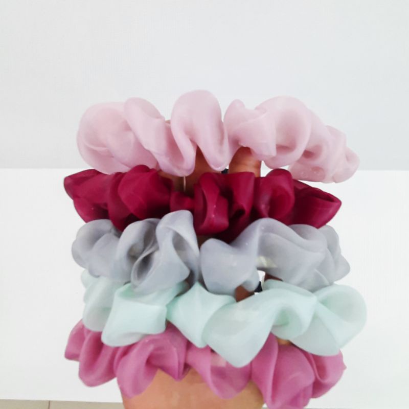 WMS BS 03 REAL PICT BANDO SCRUNCHIE BALLERINA BANDO BESI ANTI PATAH WARNA CANTIK