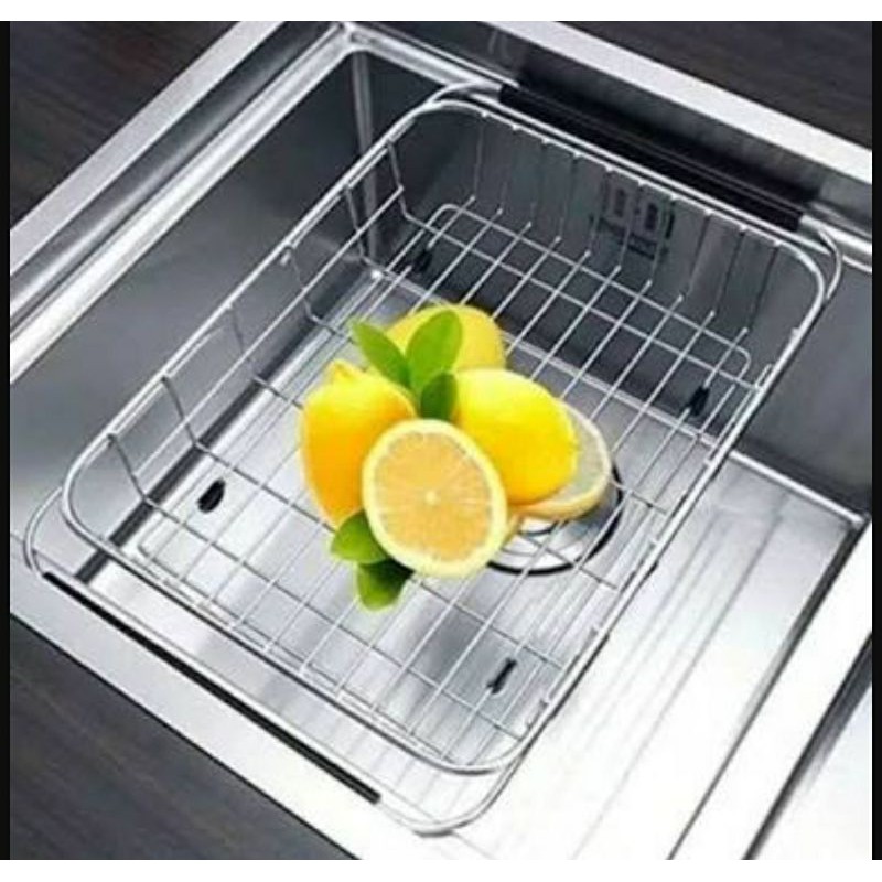 Keranjang Tirisan Bak Cuci Piring Stainless