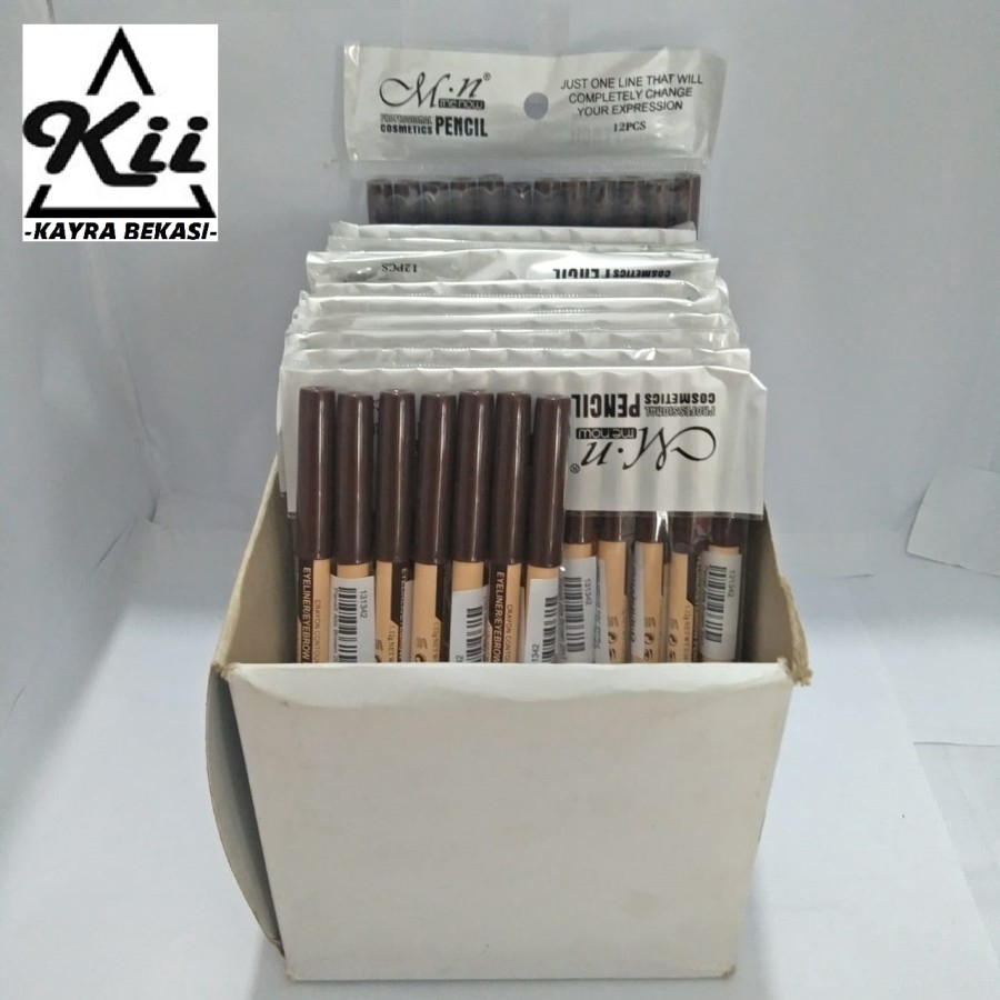 Menow Pensil Alis Brown 2in1 - Pencil Alis EyeLiner Eyebrow - Kosmetik