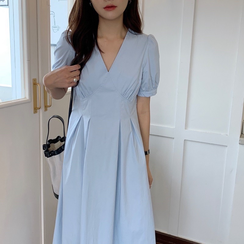 DRESS IMPORT GAUN PANJANG WANITA TERUSAN KOREAN MX536