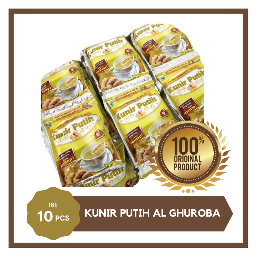 

Kunir Putih Al Ghuroba Minuman Instan Kunir Putih Herbal 1 Renceng