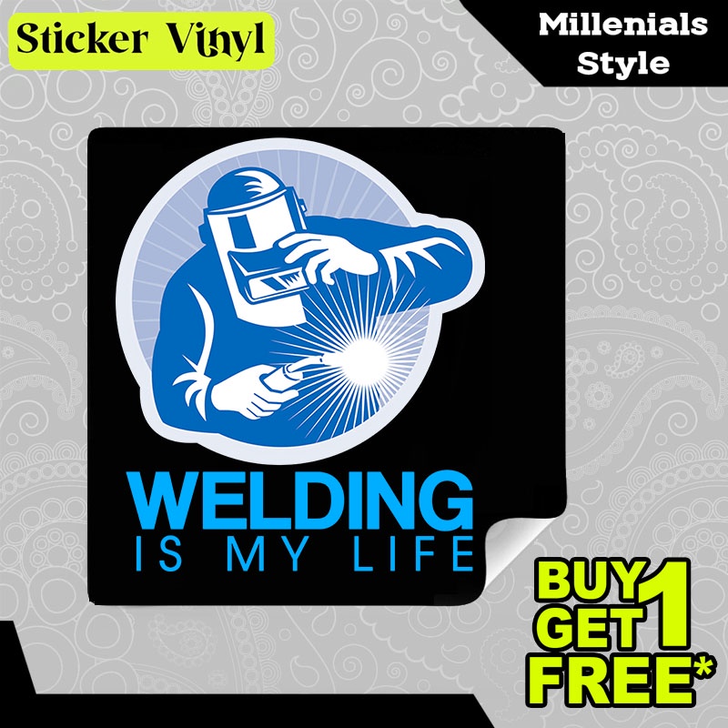 

Stiker Sticker Welding Is My Life Tulisan Kalimat Gaul dan Kekinian Aesthetic Bahan Vinyl Satuan Anti Air